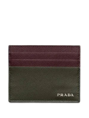 Prada 二つ折り財布 | グリーン | FARFETCH JP