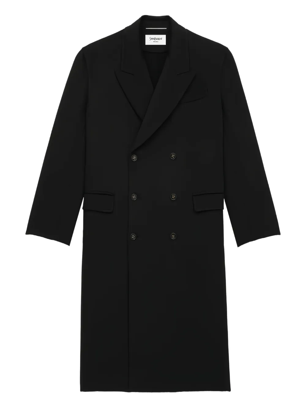 Saint Laurent double-breasted coat | Black | Image 1