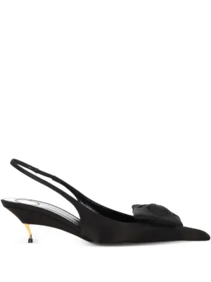 Miu Miu バックル スリングパンプス | ブラック | FARFETCH JP