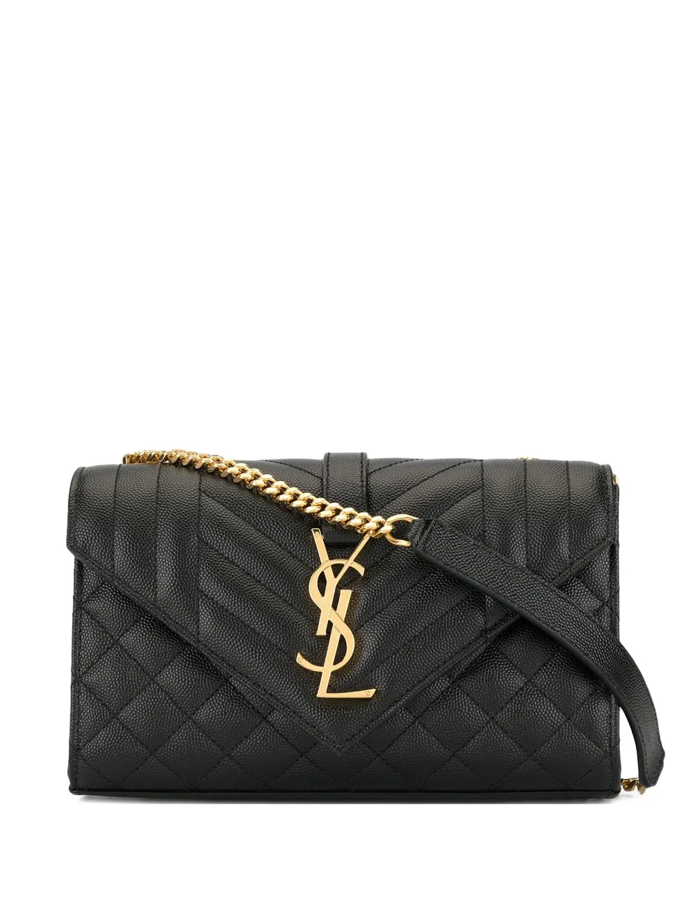 Saint Laurent small envelope flap shoulder bag | Black | Image 1