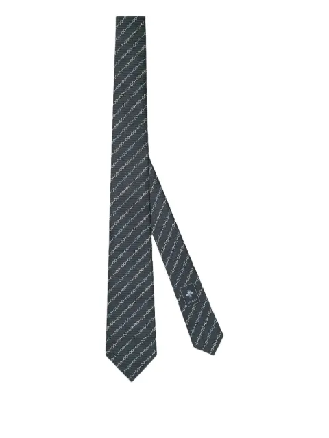 Gucci Horsebit-pattern silk tie