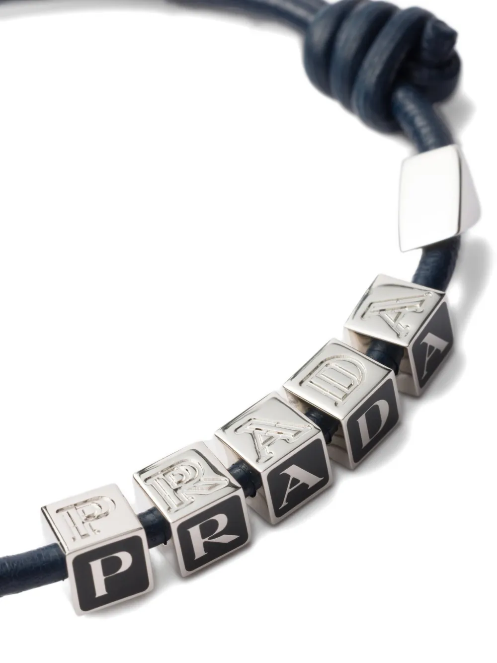 Prada レザー ブレスレット | シルバートーン | FARFETCH JP