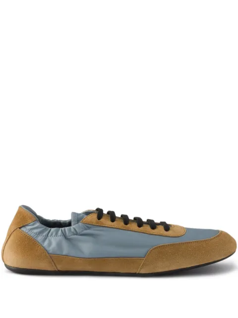 Prada round-toe lace-up sneakers
