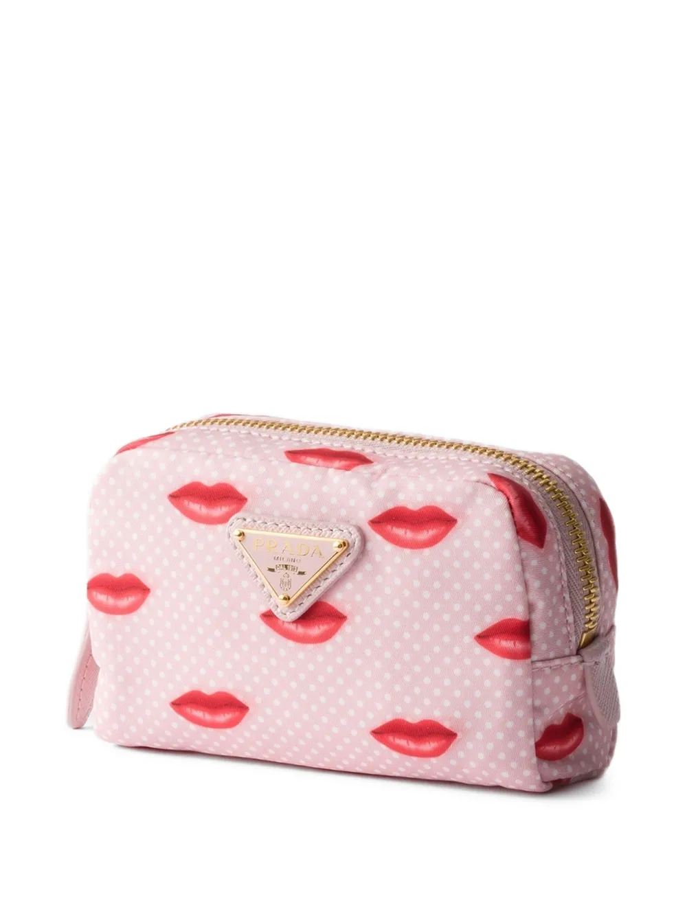  Prada Logo-detail Make Up Bag - Pink 