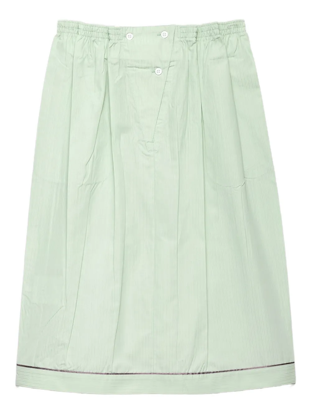 Prada gathered button midi skirt | Brown | Image 1
