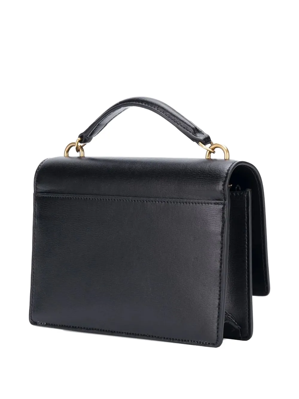 Saint Laurent Cassandre-detail Cross Body Bag In Black