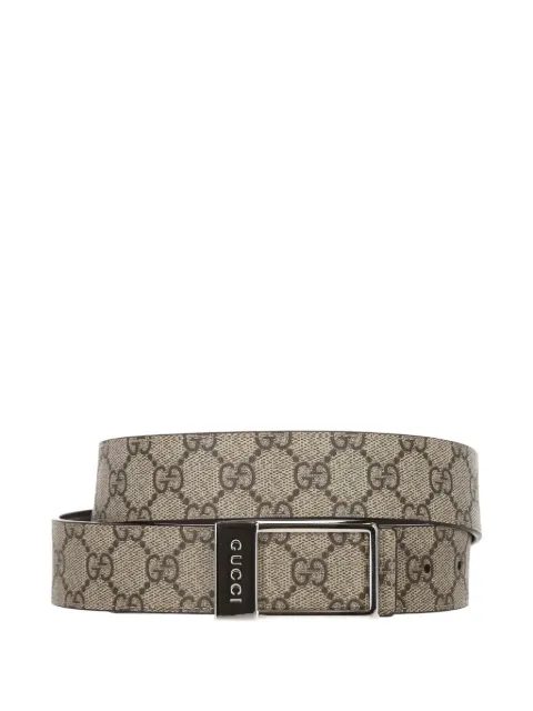Gucci rectangular-buckle reversible belt