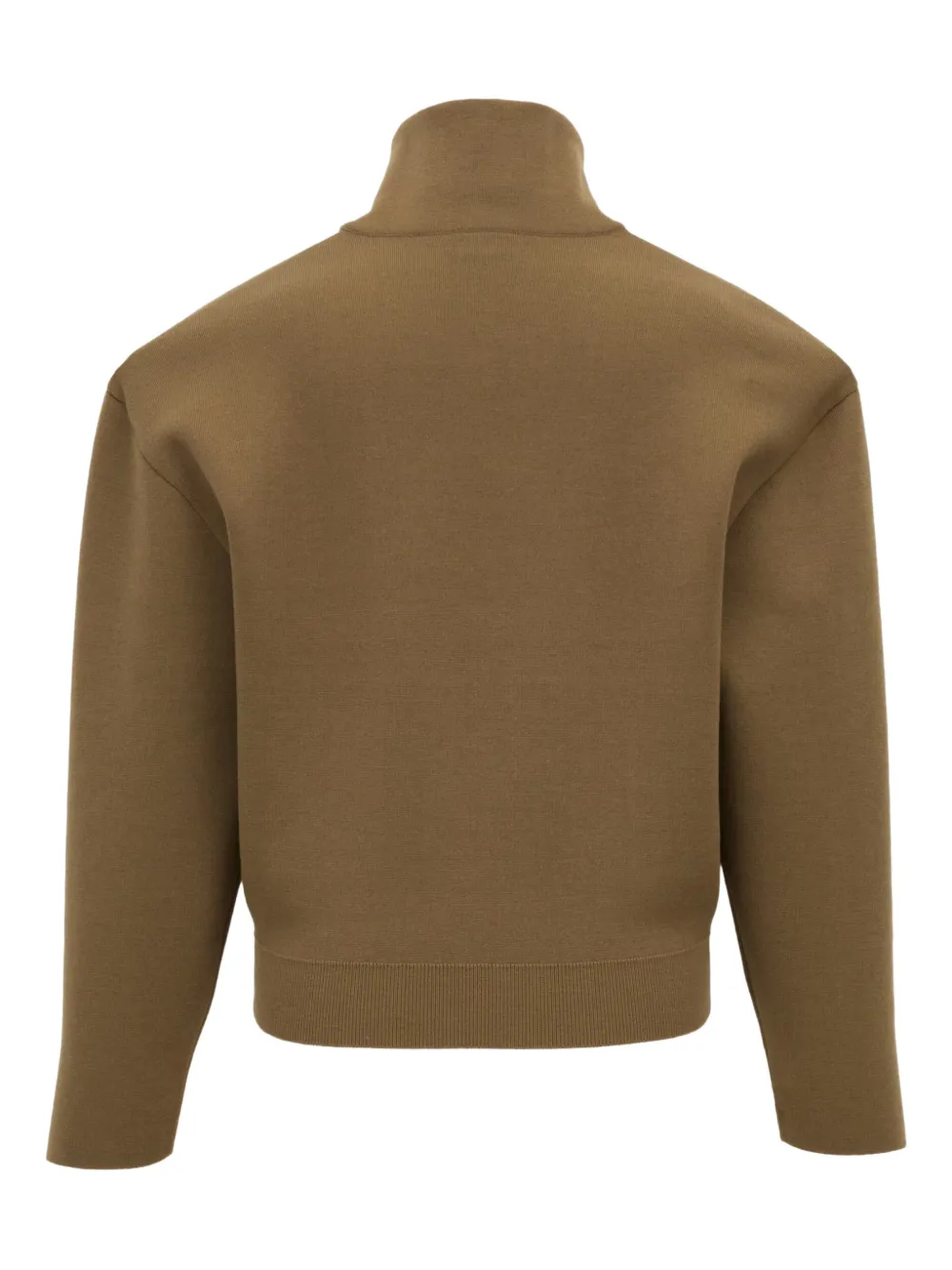  Saint Laurent High-neck Sweater - Brown 