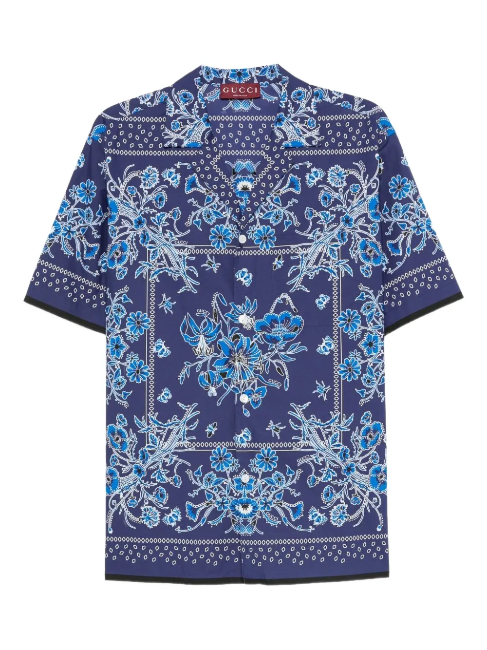 Gucci camisa con estampado de bandana | azul | Image 1