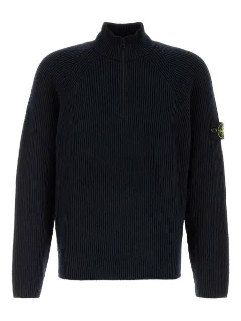 Stone Island half-zip ribbed sweater