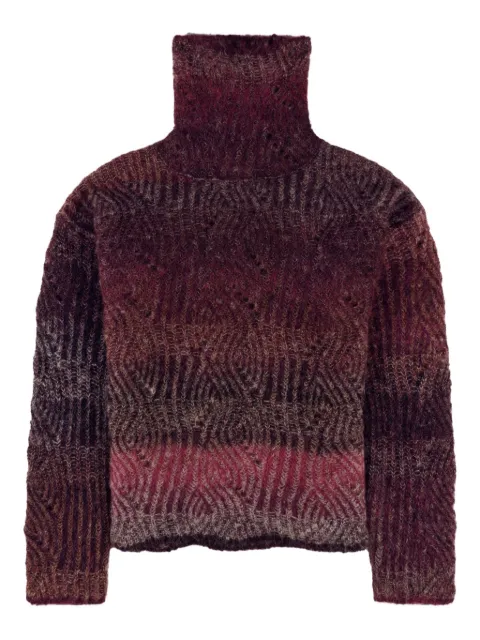 Kangra pull en maille à col roulé