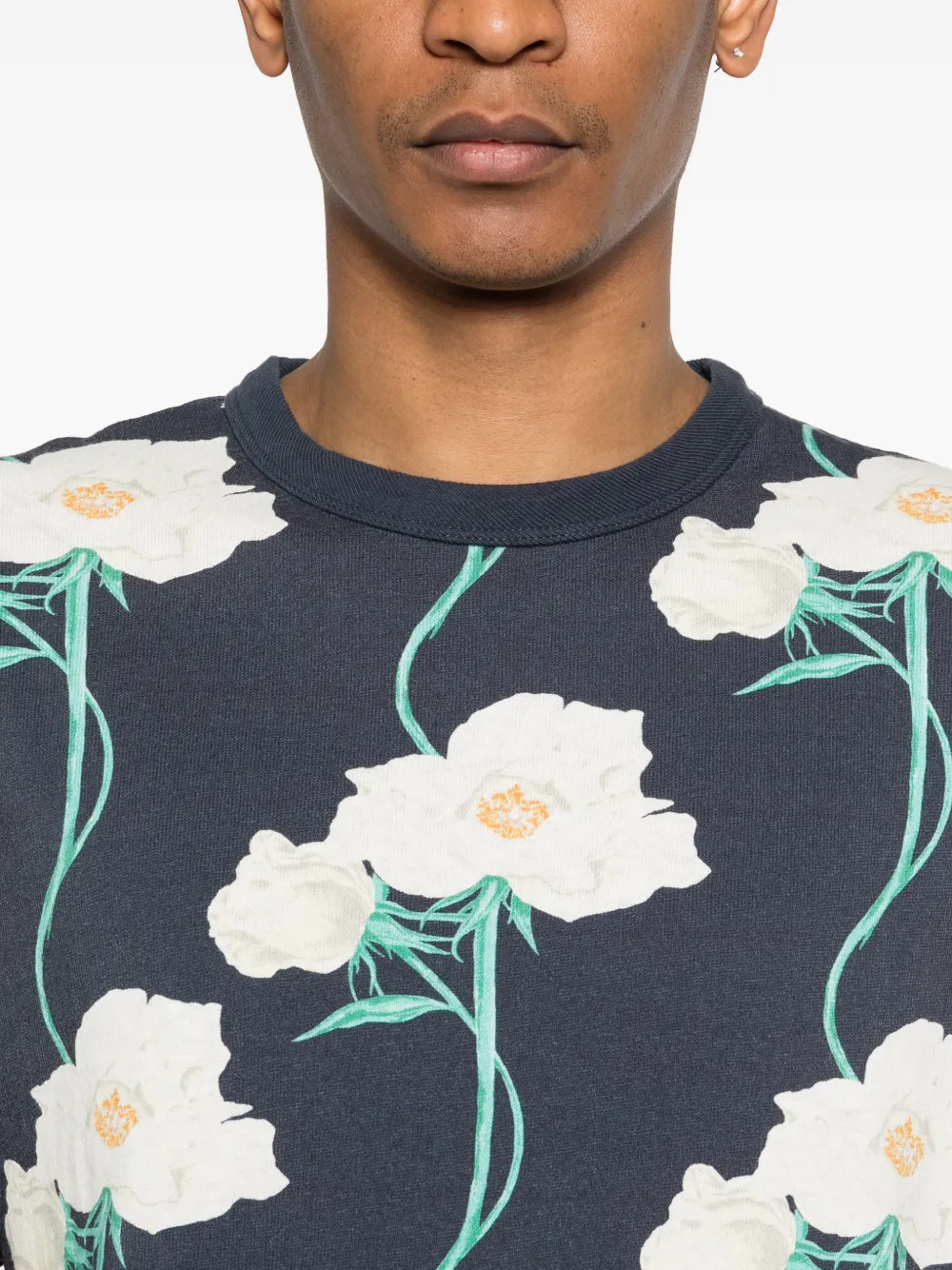 Kenzo Archive Rose katoenen T-shirt Blauw