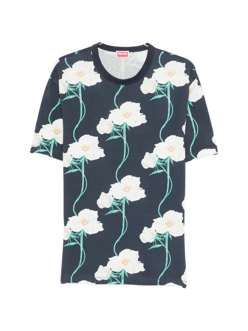 Kenzo KENZO Archive Rose floral print T-shirt - Blu
