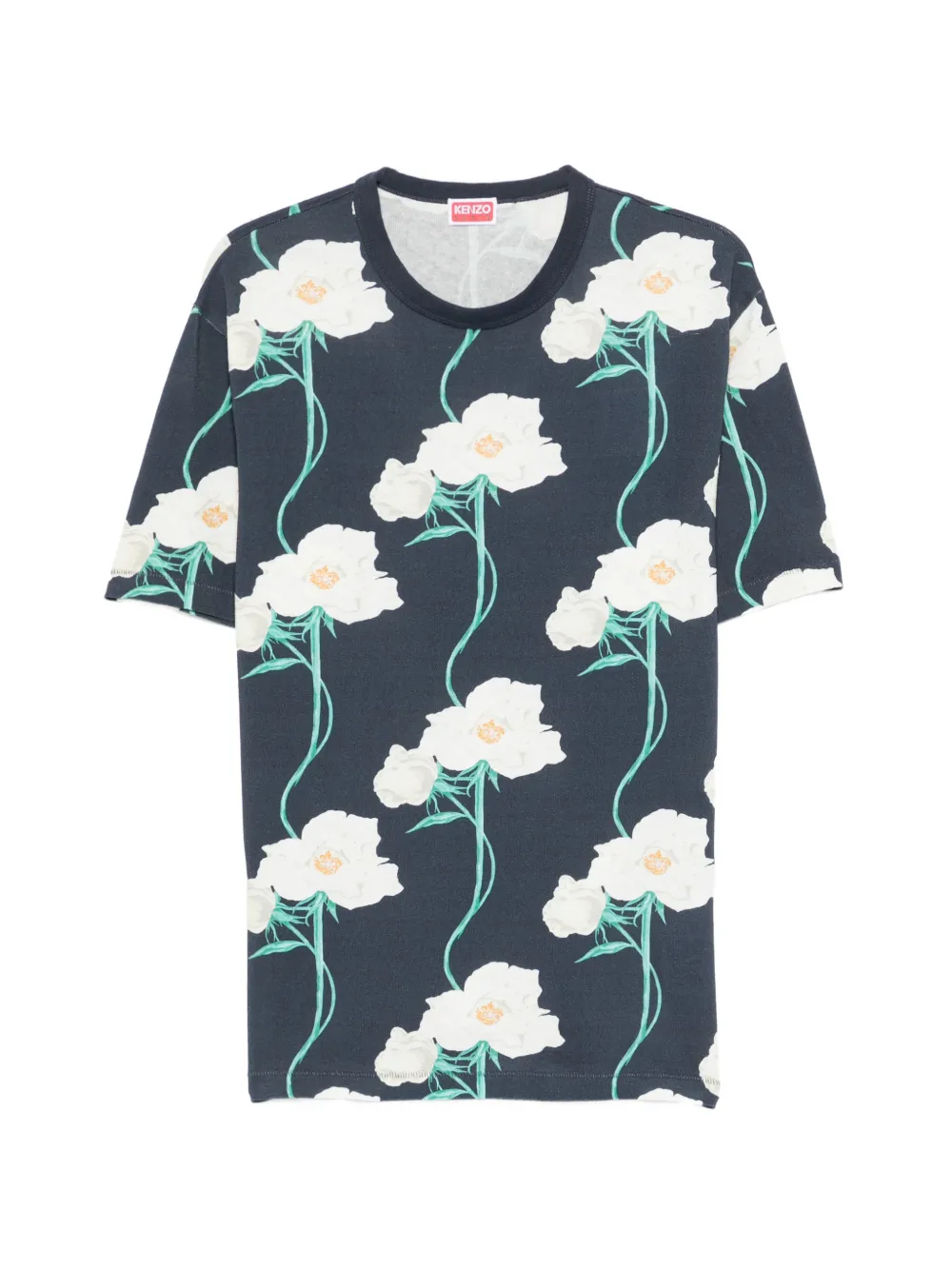 Kenzo KENZO Archive Rose floral print T-shirt - Blu