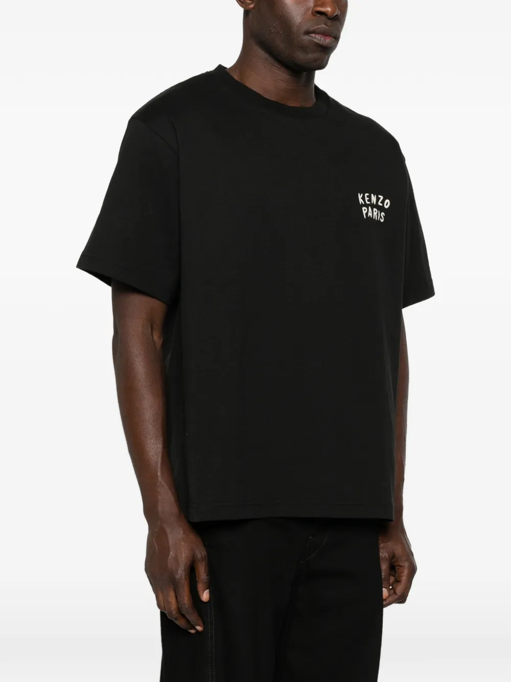 Kenzo T-shirt met geborduurd logo Zwart