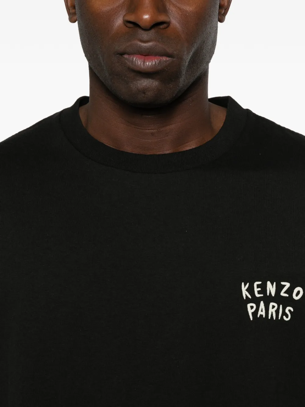 Kenzo T-shirt met geborduurd logo Zwart
