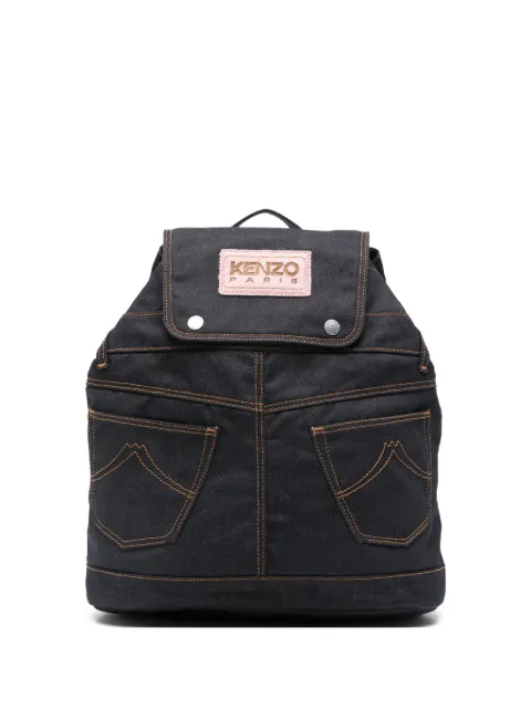 Kenzo logo-patch backpack