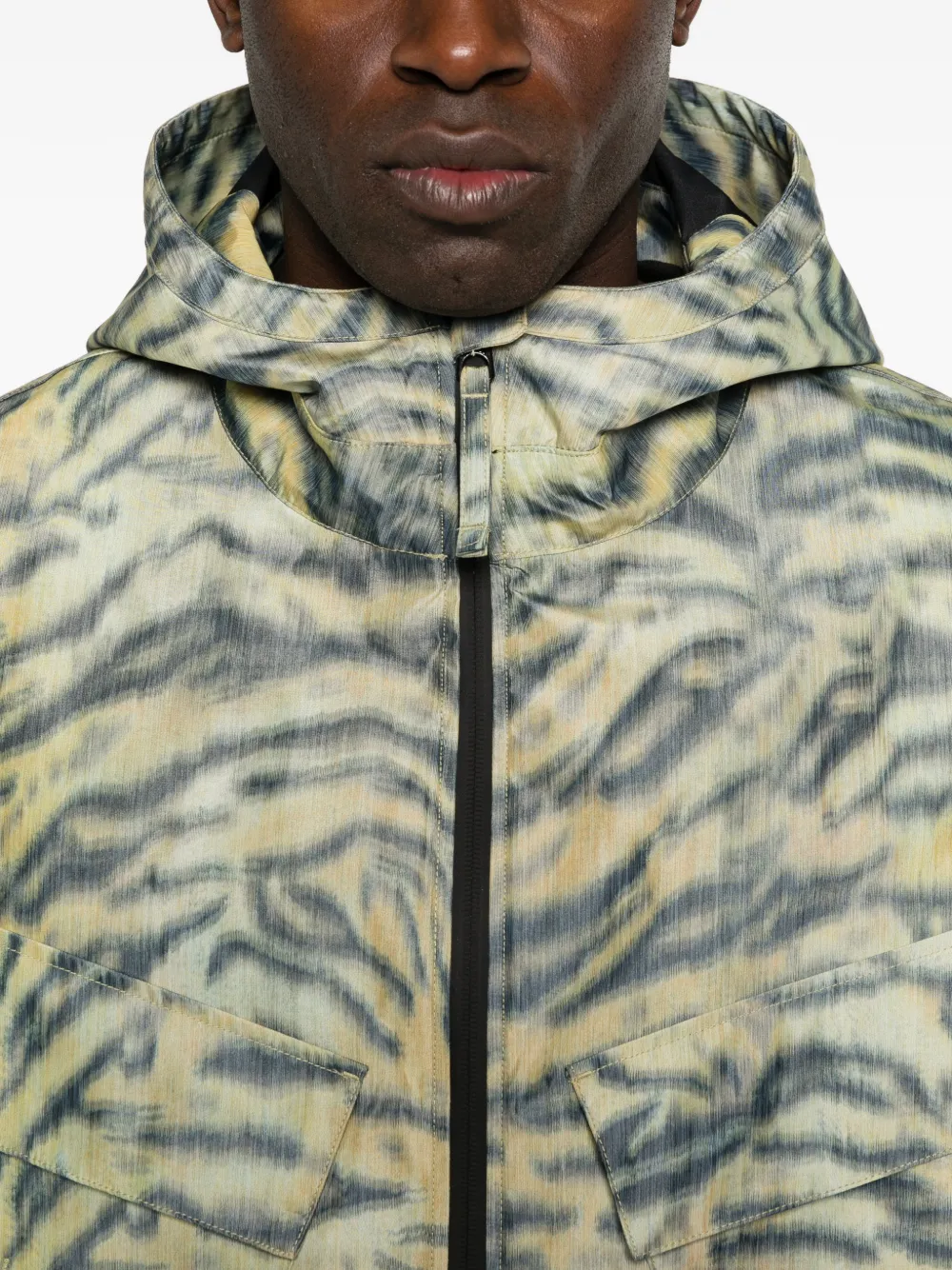 Kenzo Jack met abstracte print Geel
