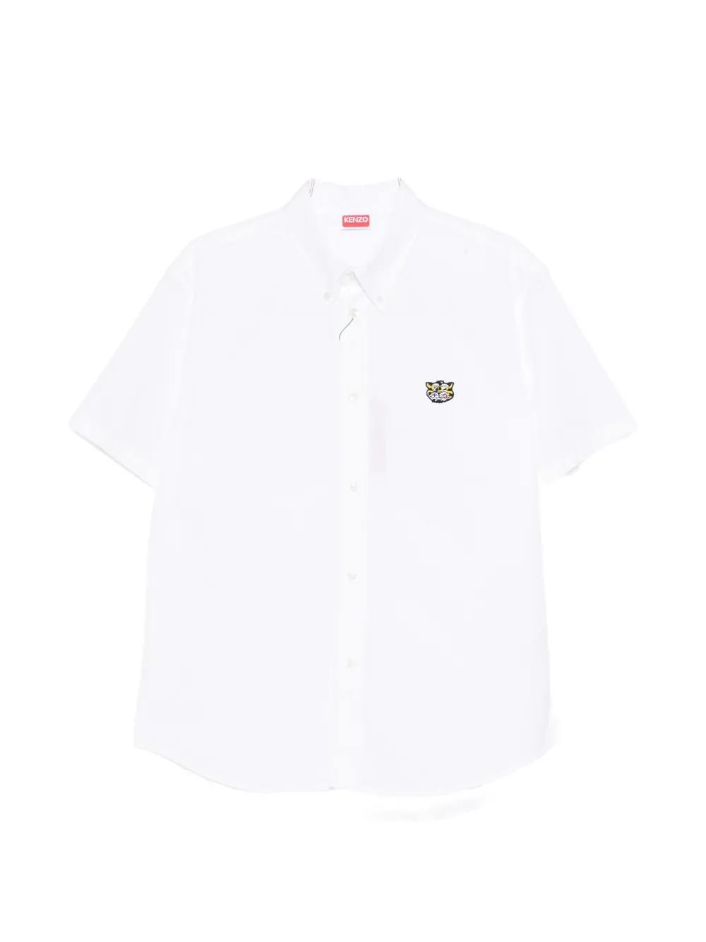 Kenzo Wild Tiger embroidered shirt - Bianco