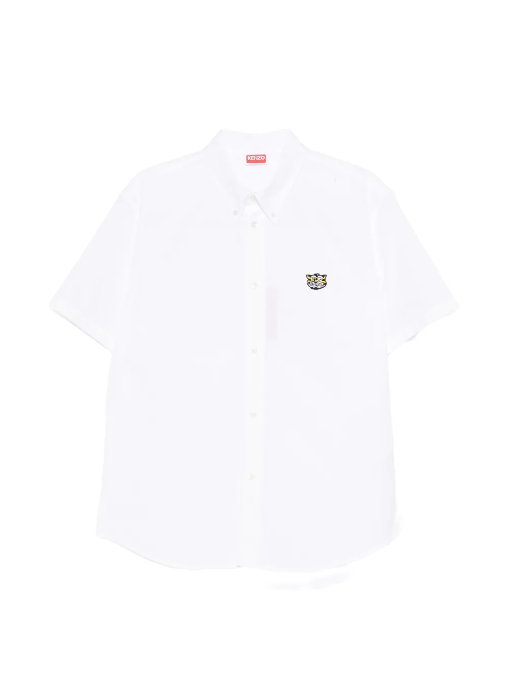 Kenzo Wild Tiger embroidered shirt - Bianco