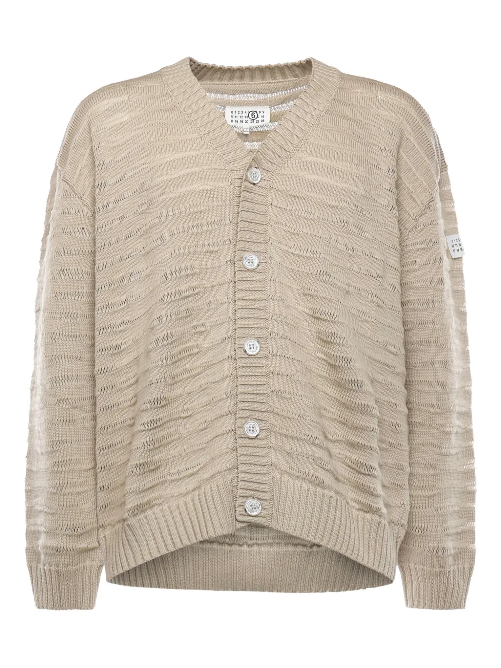 MM6 Maison Margiela button knitted sweater - Toni neutri