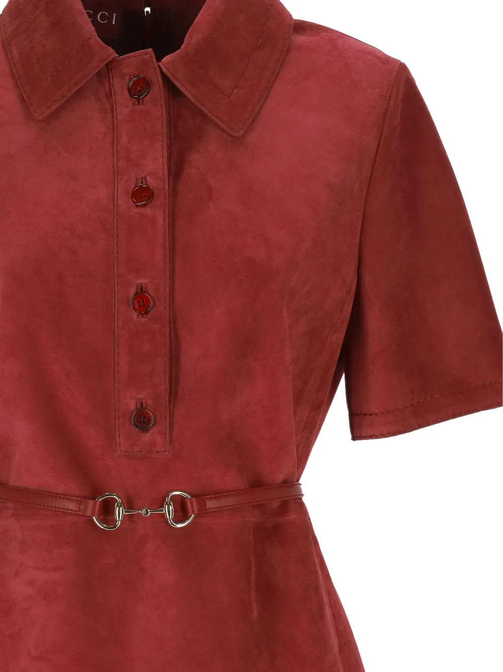 Gucci Mini-jurk met ceintuur Rood