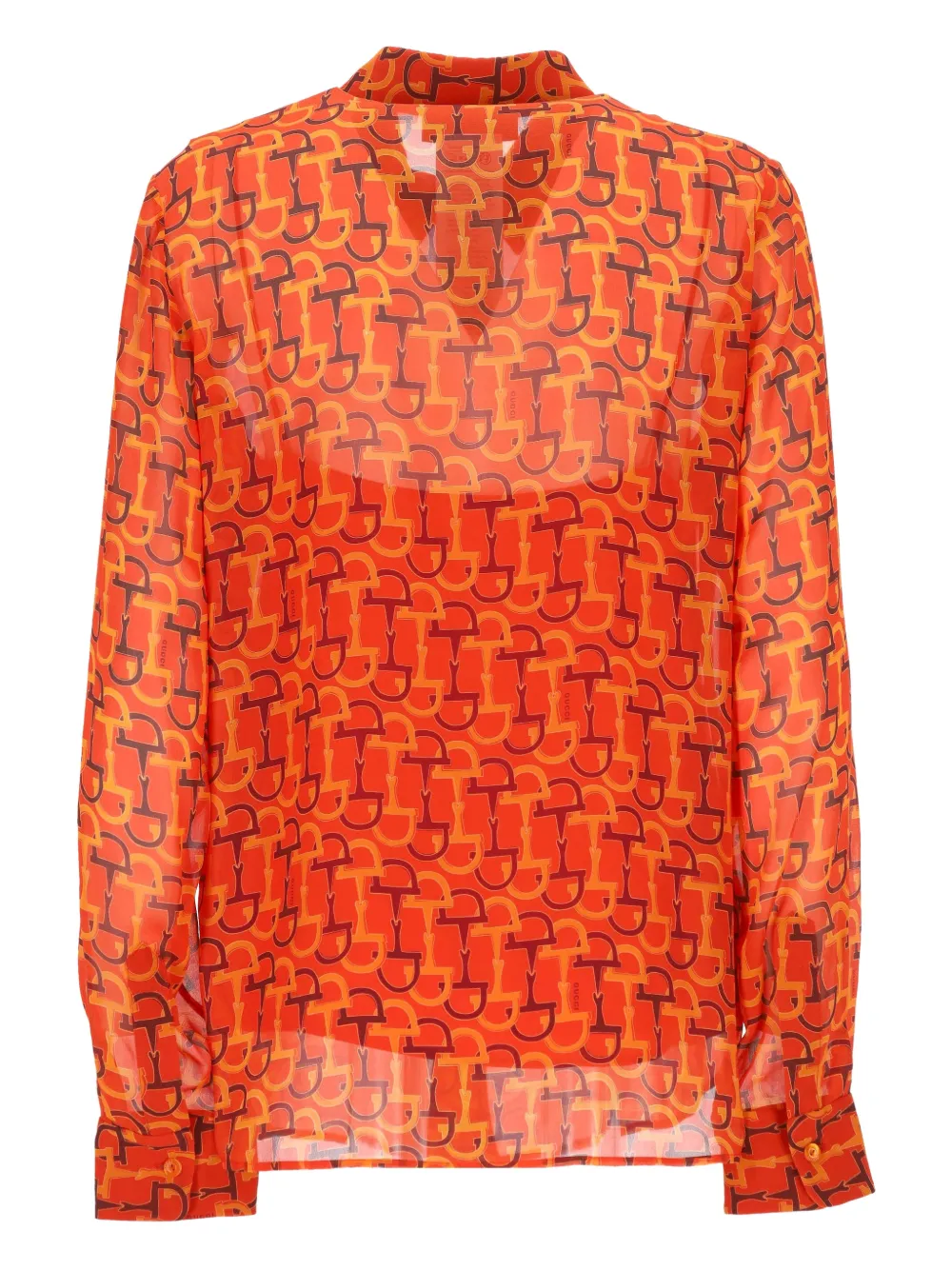  Gucci Printed Shirt - Orange 