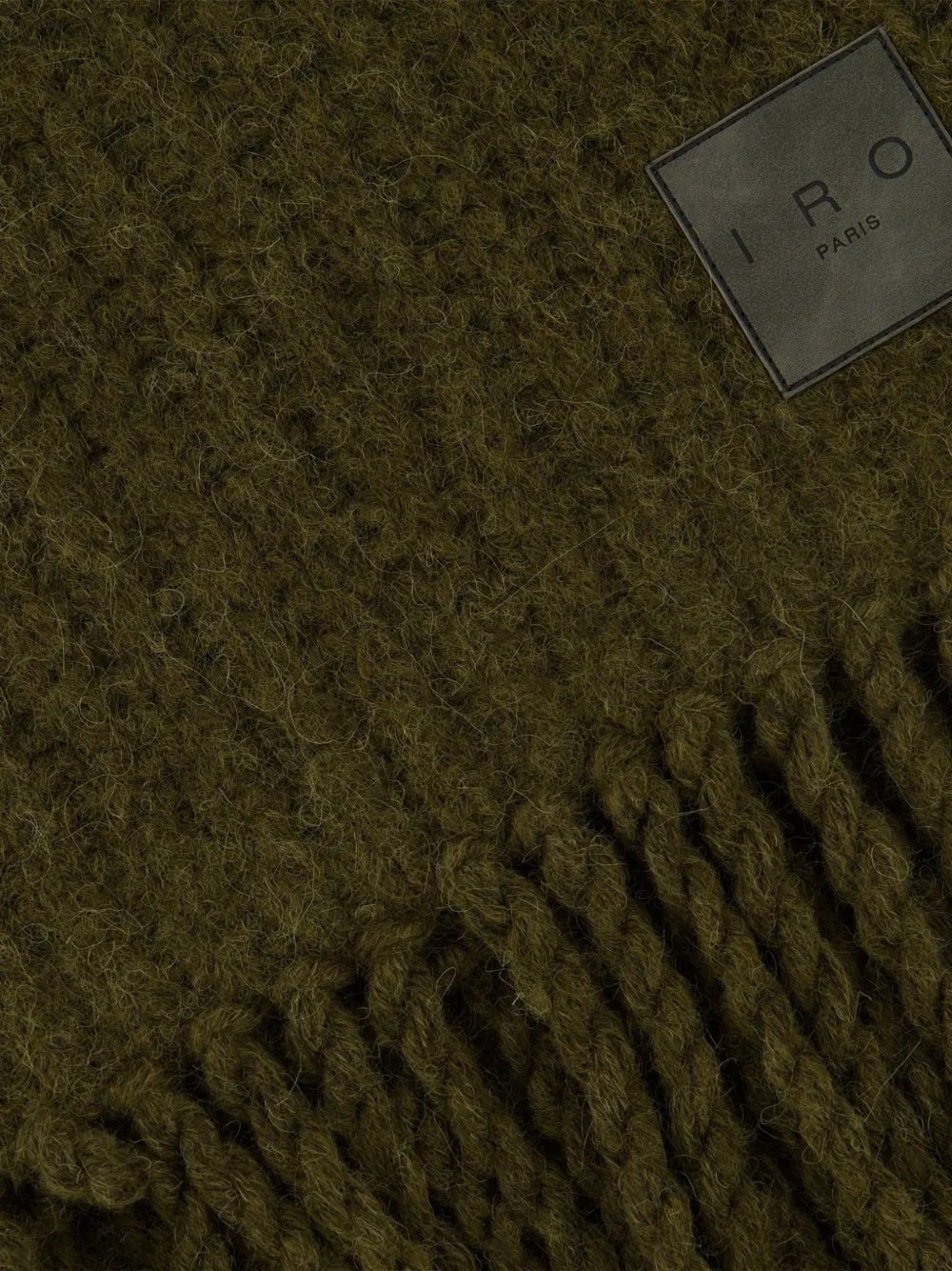 IRO fringed scarf - Groen