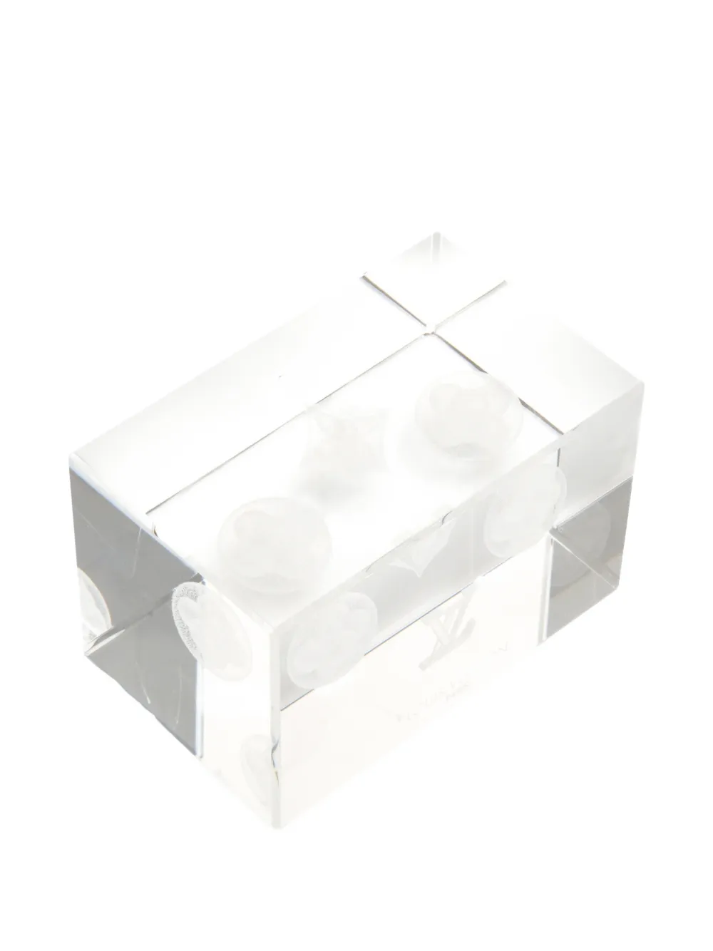 LOUIS VUITTON Pre-owned 2000-2010s Logo-detailed Paperweight In White