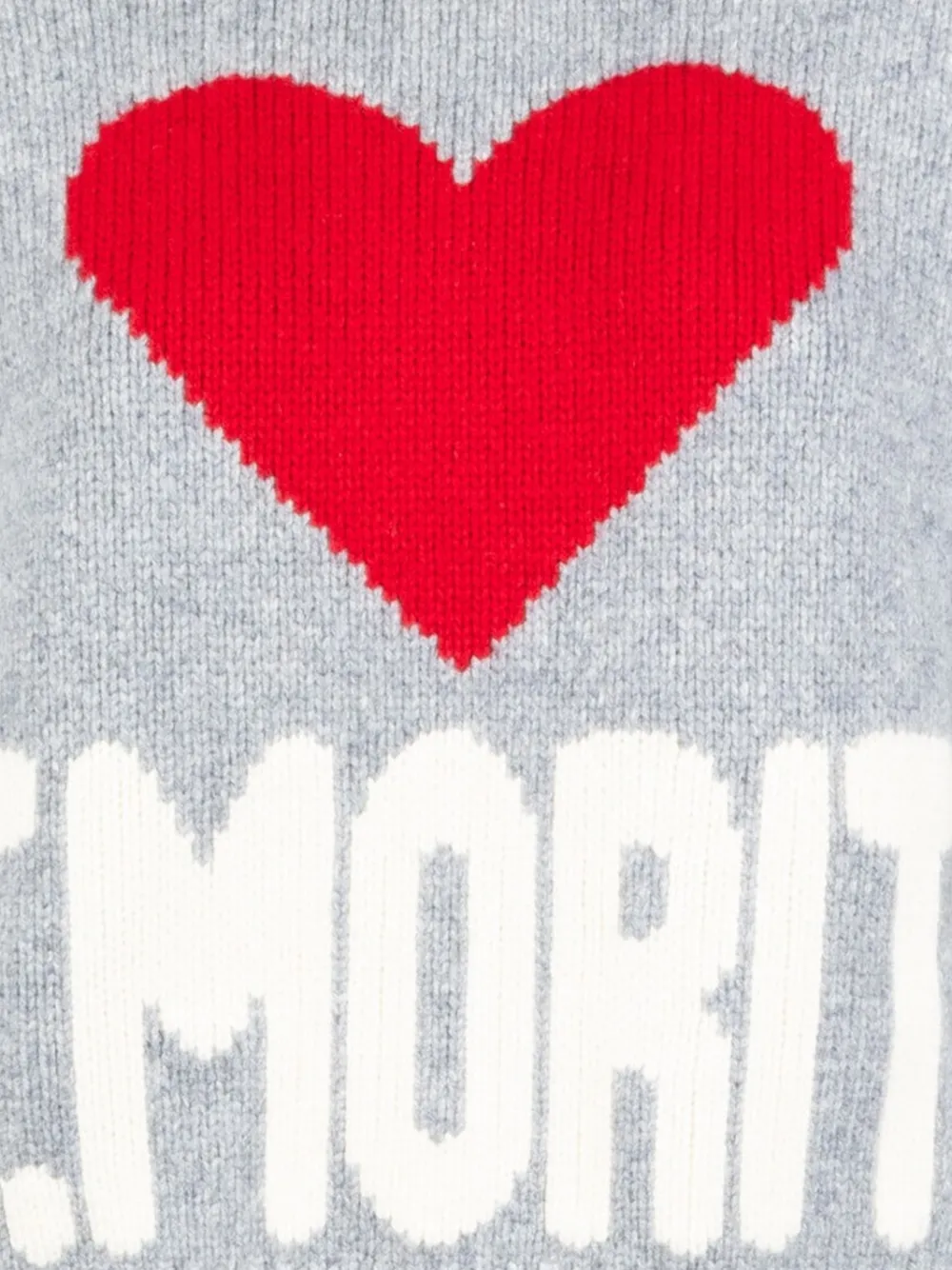 Mc2 Saint Barth Heart Crew Neck Sweater In Multi