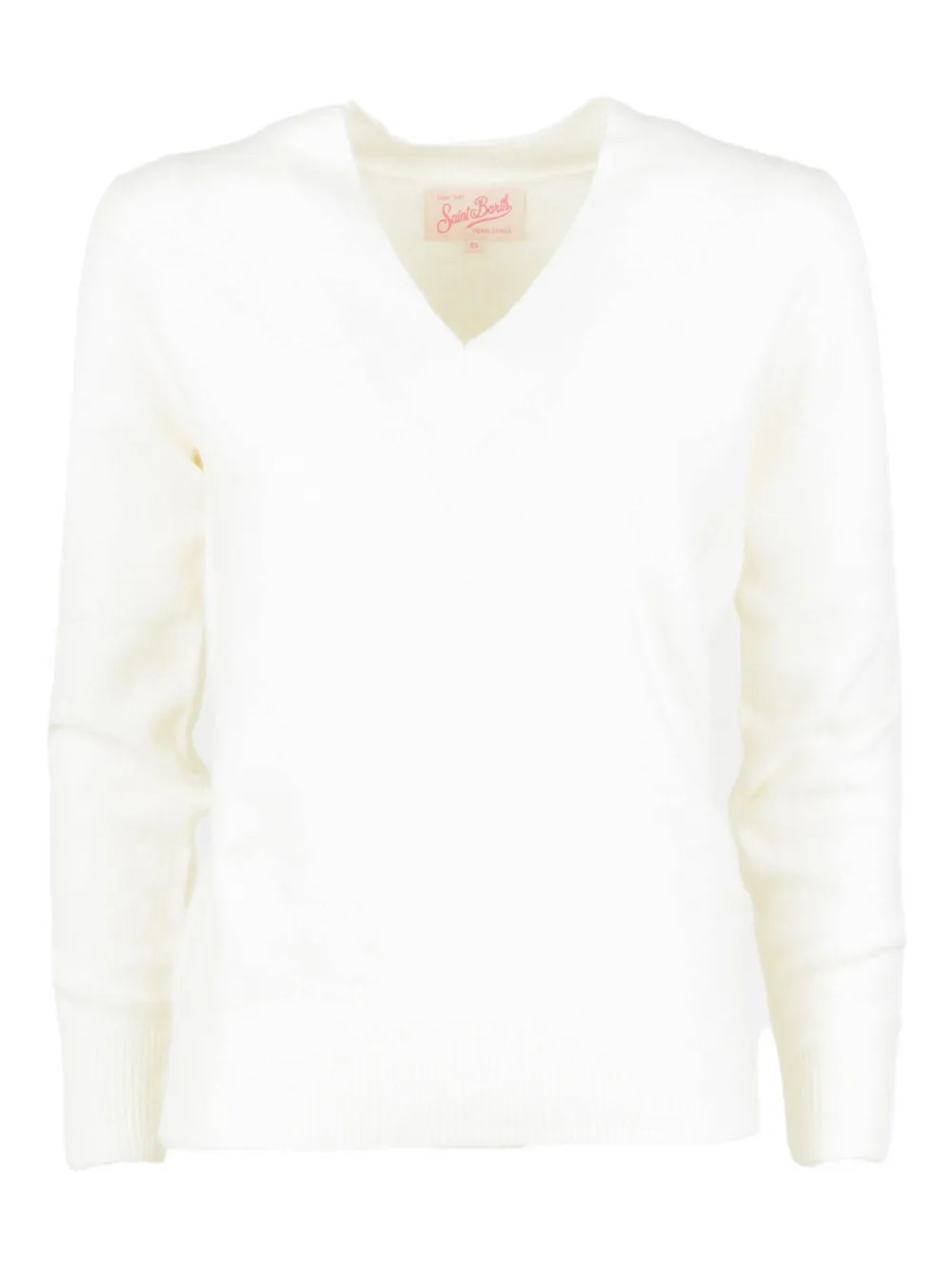 Mc2 Saint Barth V-neck Sweater In Neutral