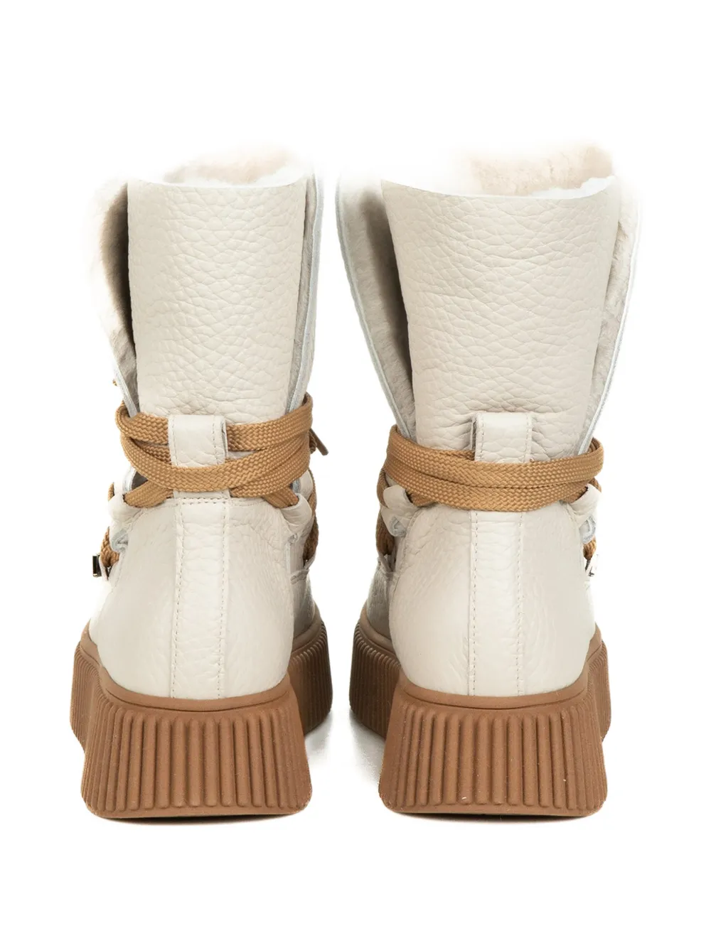 Lorenzo Mari Laarzen met strikdetail Beige