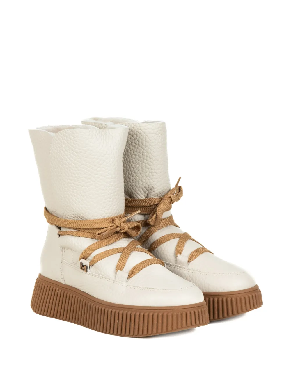 Lorenzo Mari Laarzen met strikdetail Beige