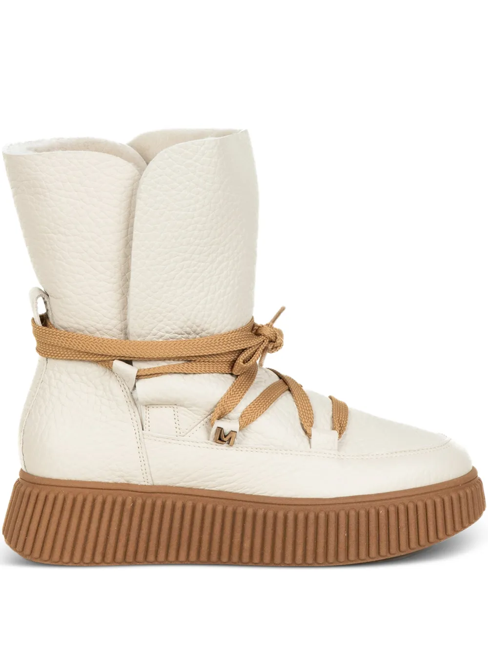 Lorenzo Mari Laarzen met strikdetail Beige