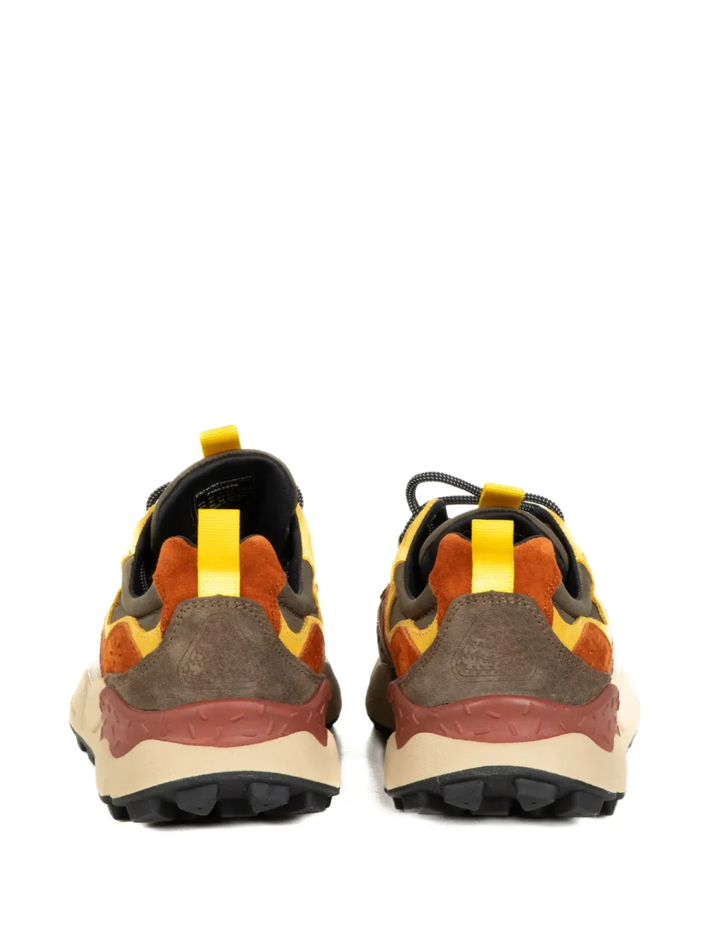 FLOWER MOUNTAIN panelled flower sneakers Bruin