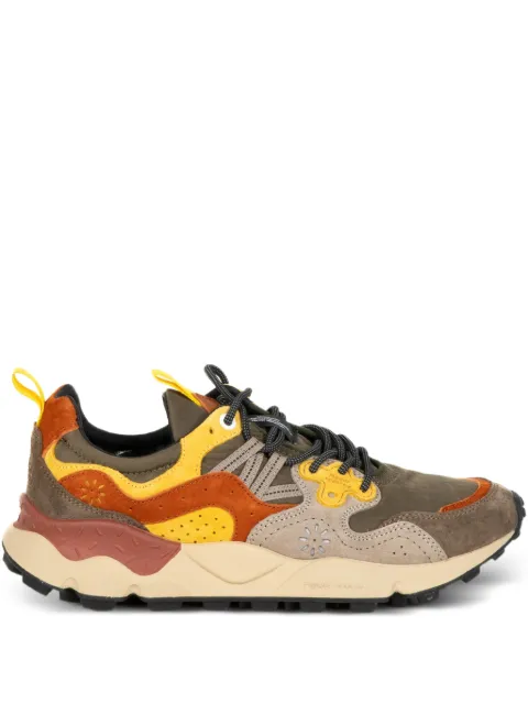 FLOWER MOUNTAIN panelled flower sneakers