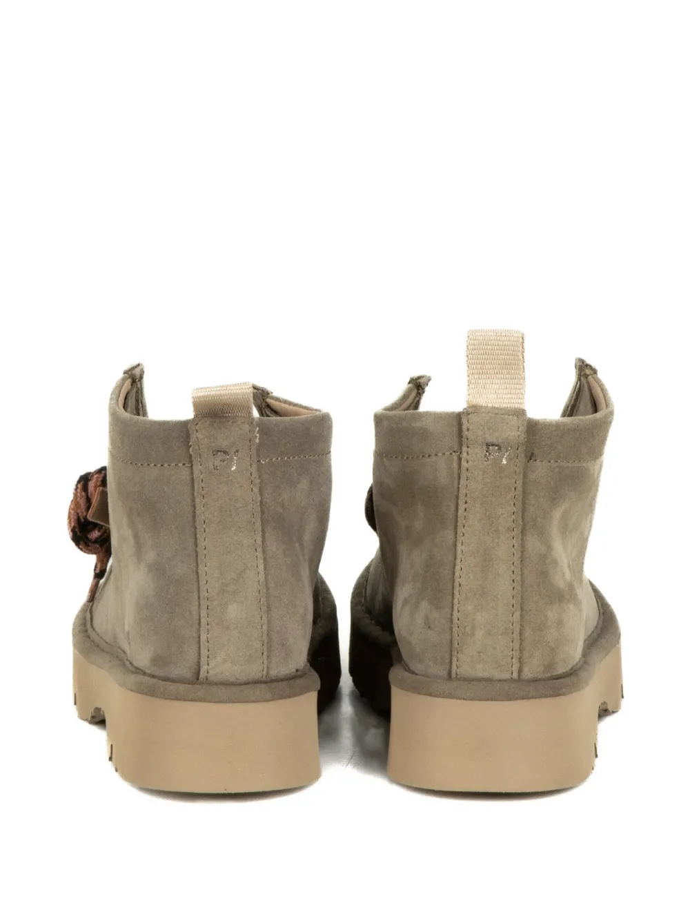 PANCHIC lace-up boots Groen