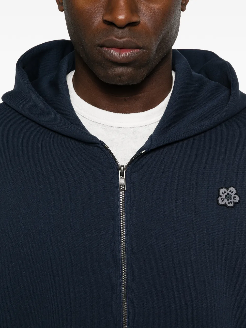 Kenzo Hoodie met logopatch Blauw