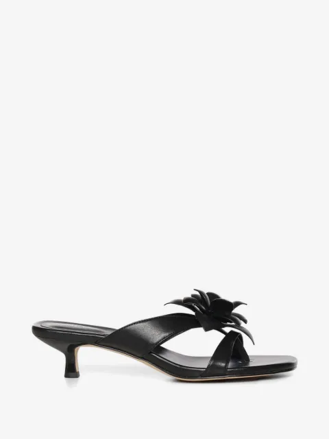 Michael Michael Kors Jacie floral-applique kitten-heel sandals