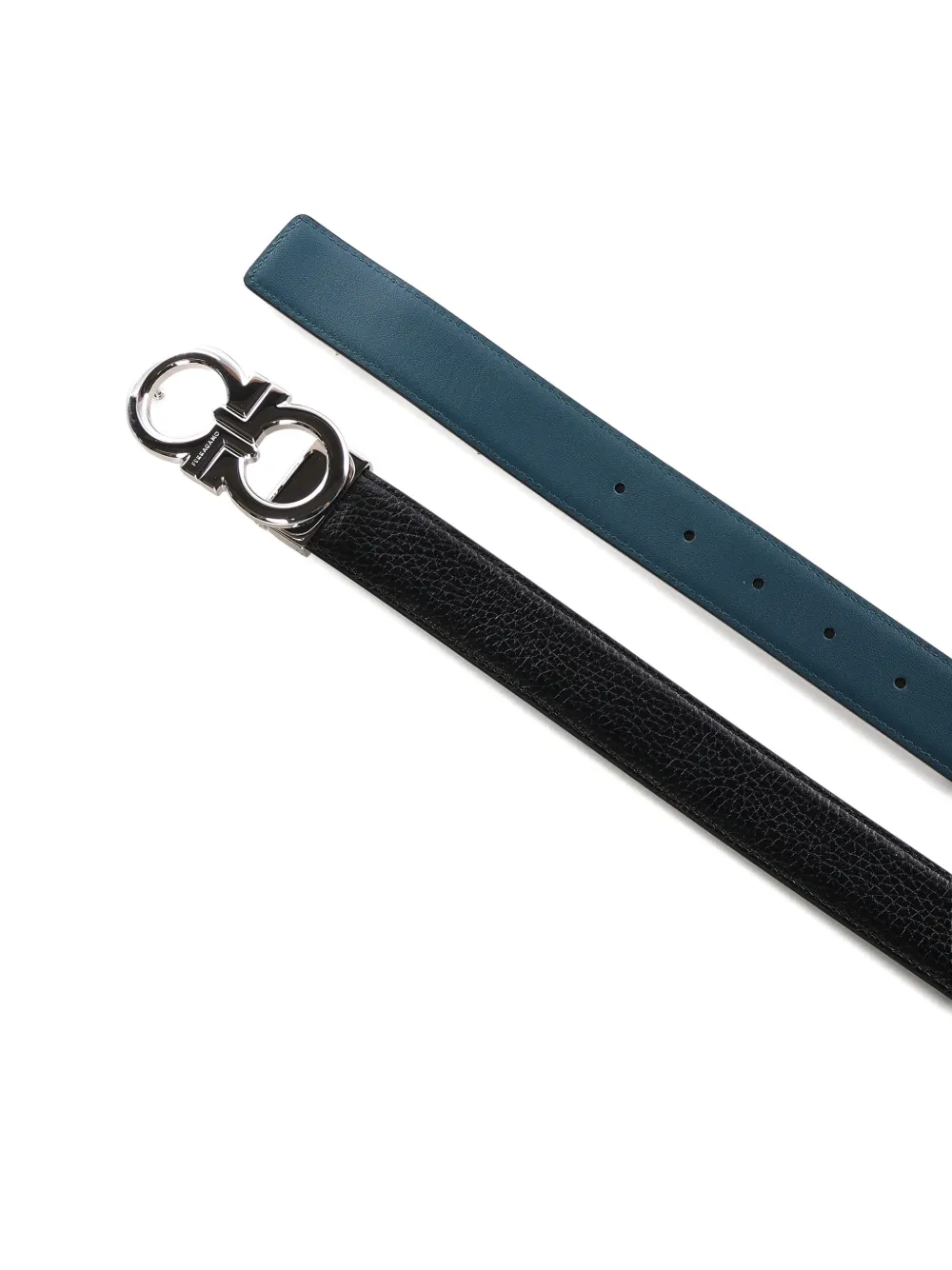 Ferragamo leather belt - Zwart