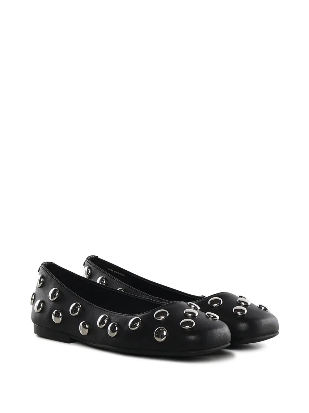 Michael Michael Kors studded leather ballet flats - Zwart