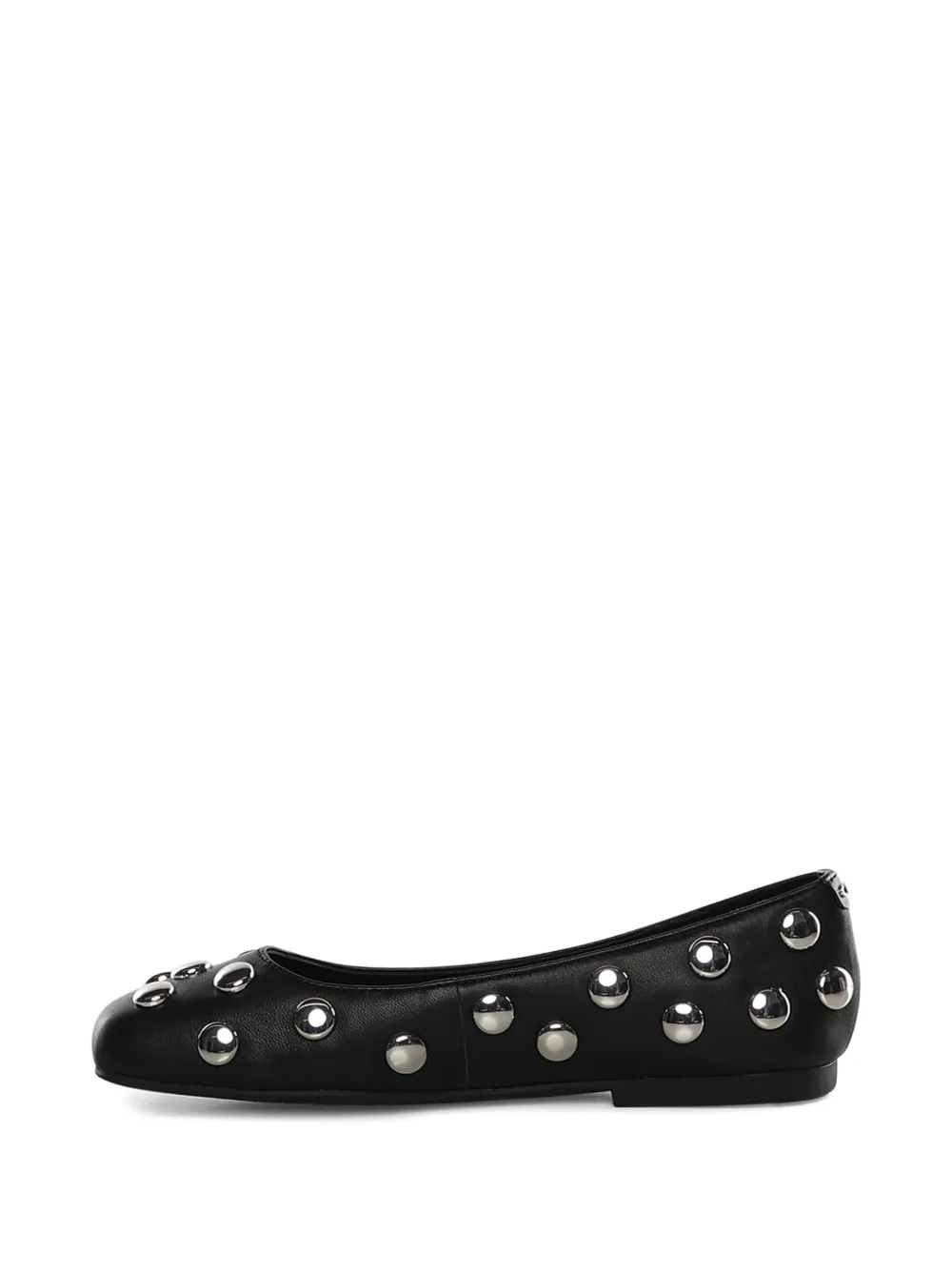 Michael Kors studded leather ballet flats Zwart