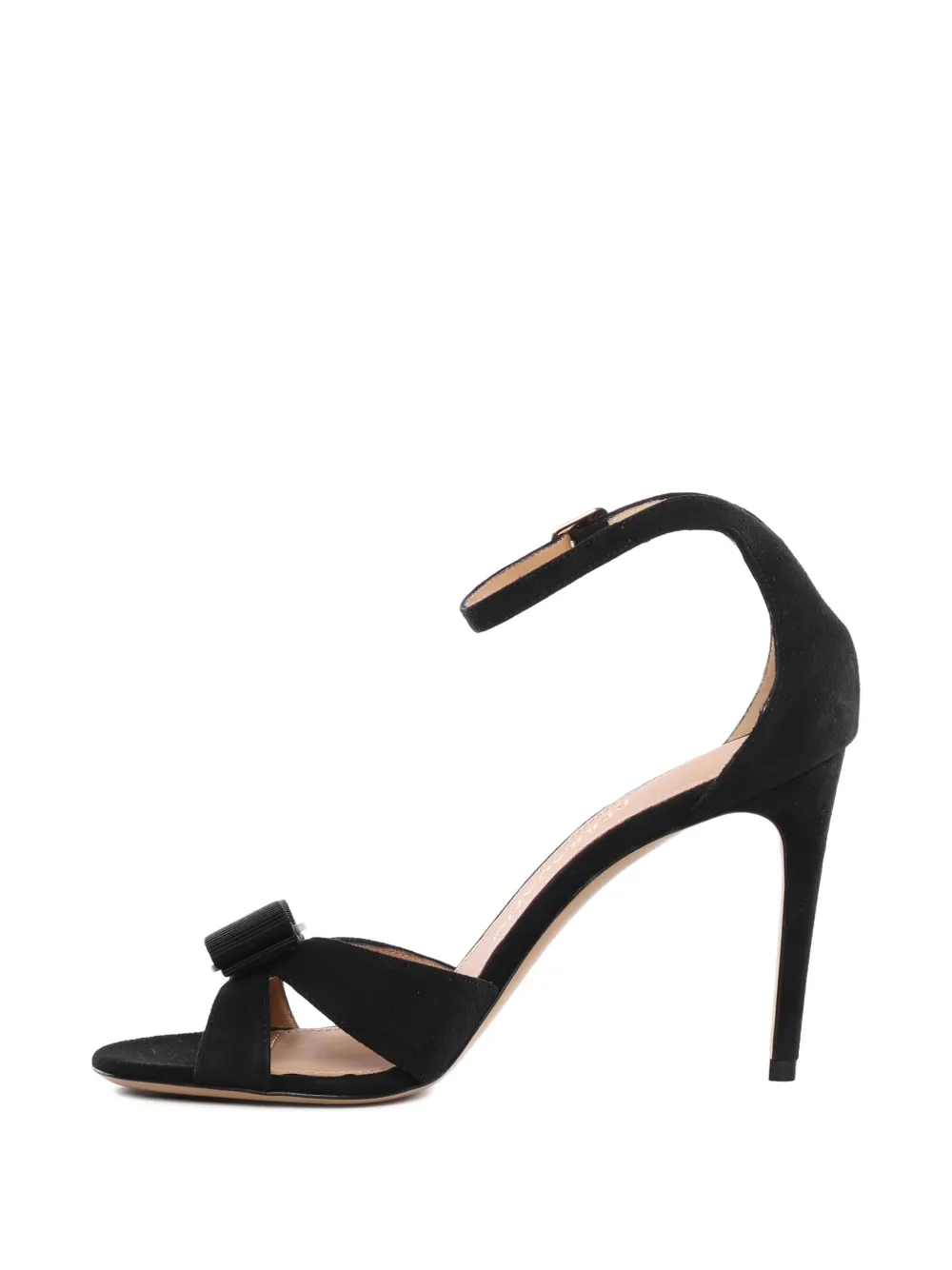 Ferragamo Stiletto sandalen met strik Zwart