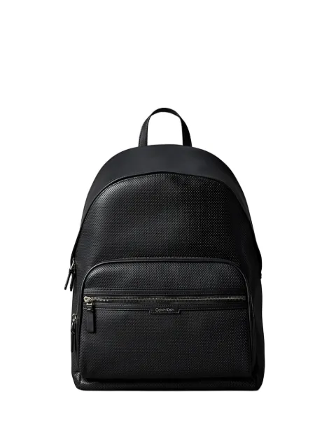 Calvin Klein perforated-detail logo-plaque backpack