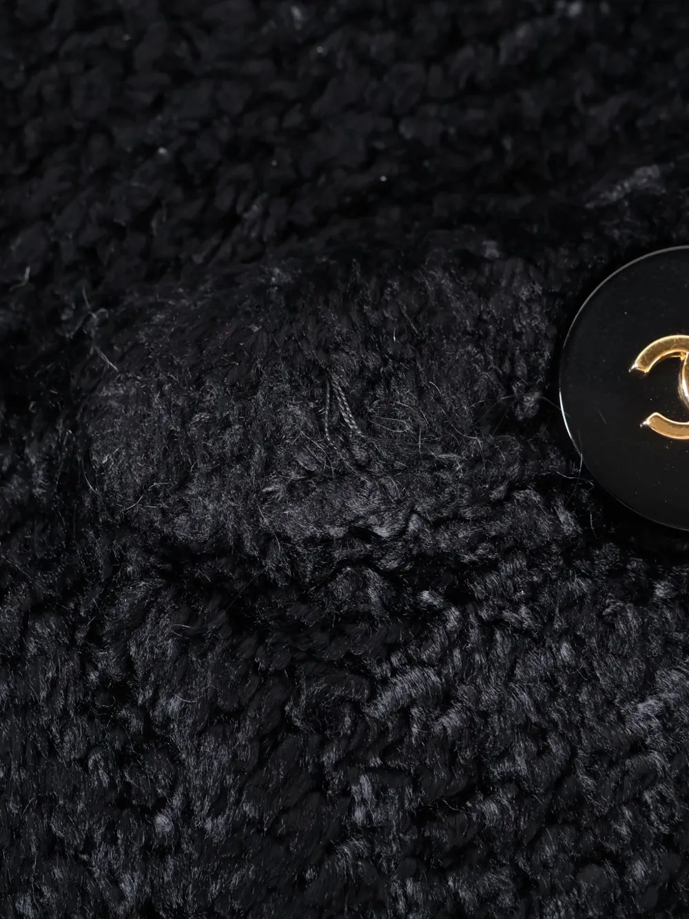 Pre-owned Chanel 1995 Cc Mark-button Cardigan In Black