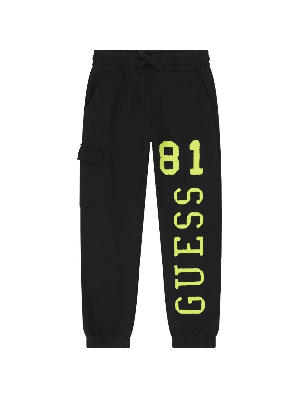 guess kids Joggers con logo - Nero