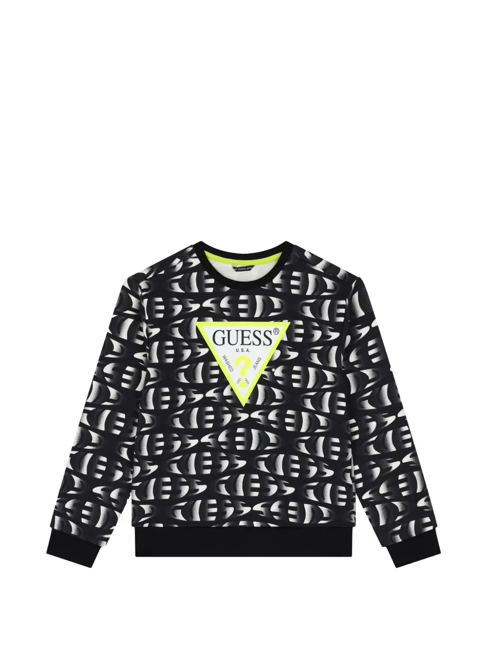 guess kids Felpa con stampa - Nero