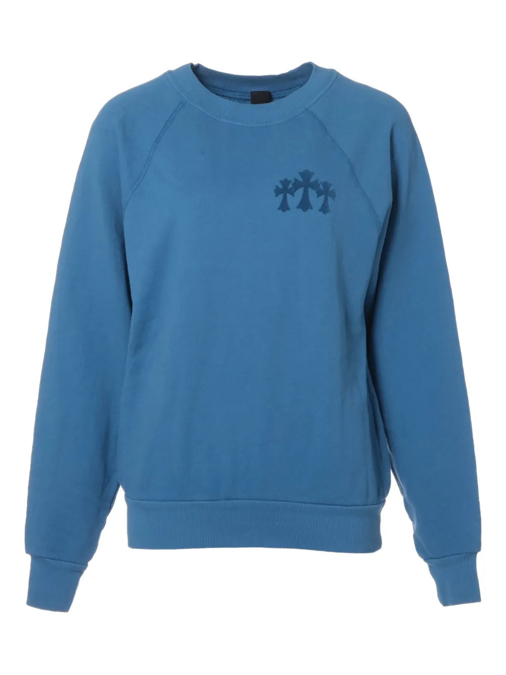 Chrome Hearts 2000-2020s logo-print sweatshirt | Blue | Image 1