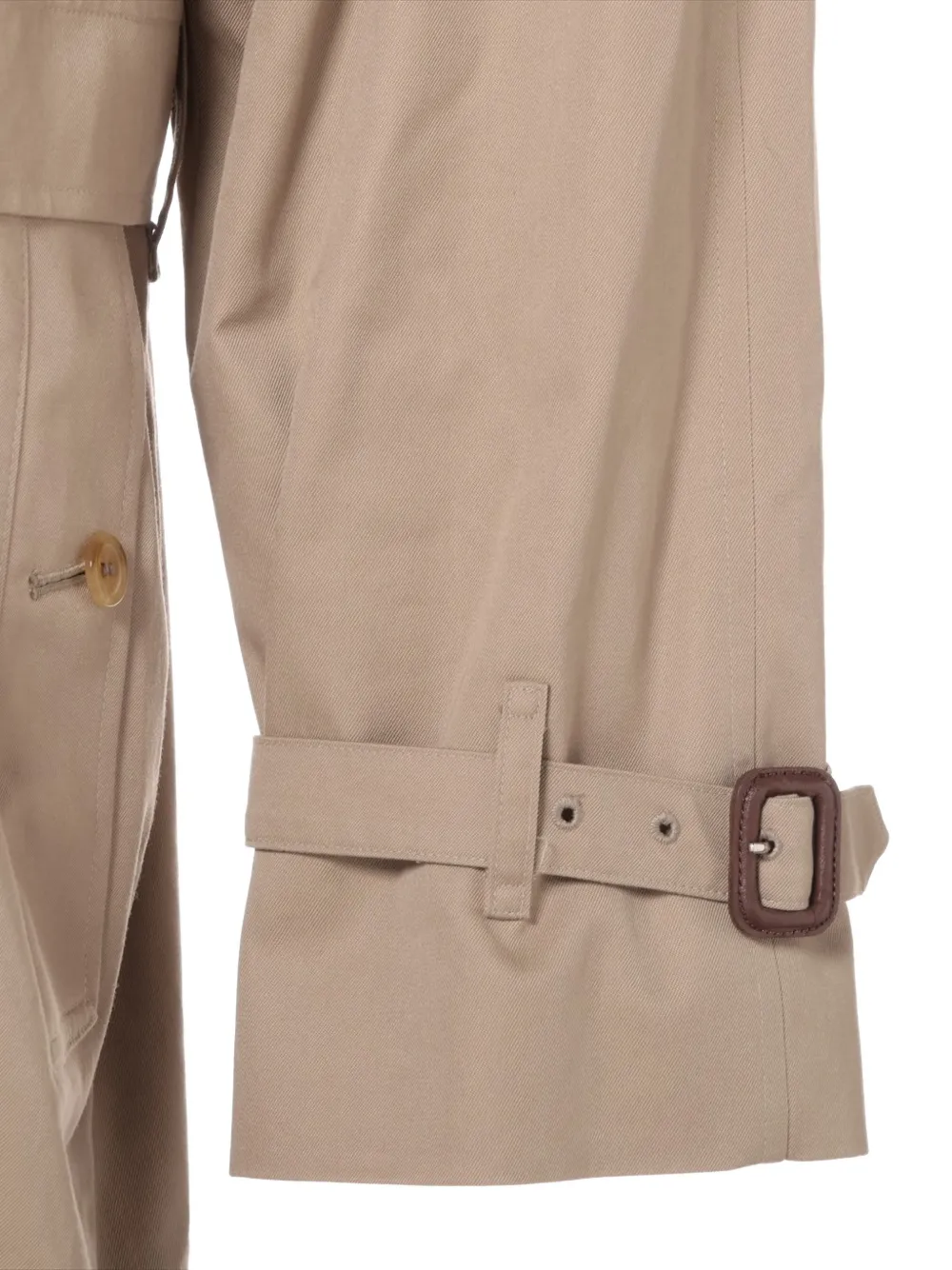 Pre-owned Burberry 1990-2000s Single-breasted Belted Trench Coat In Neutral