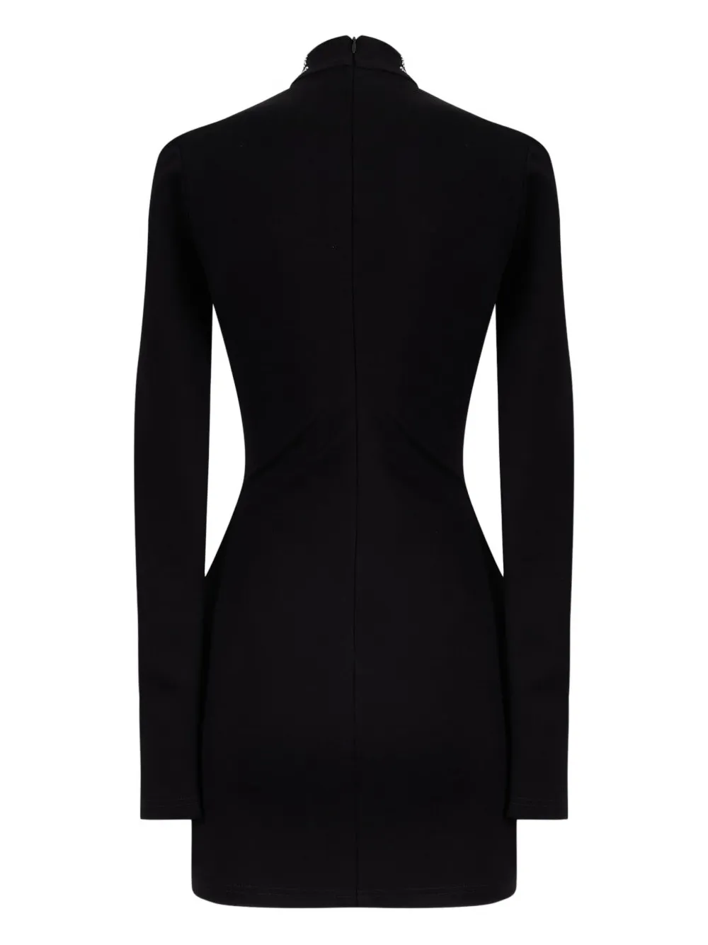 David Koma Mini-jurk met krokodillen-reliëf - Zwart